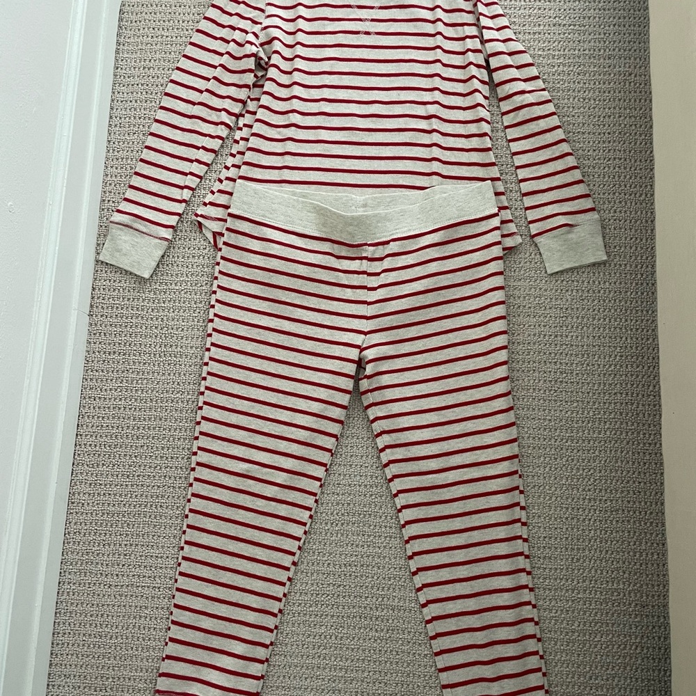 Gillian O’Malley Striped Red and White Women’s Pajamas - Lrg